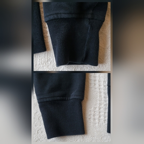 Lululemon Black Athletic Comfy Everyday Casual Zip Up Hooded Sweater - Picture 7 of 11